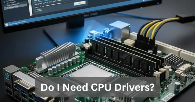 Do I Need CPU Drivers? Guide explaining how BIOS and chipset updates improve CPU performance.