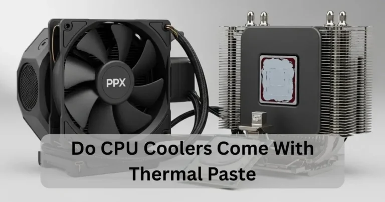 CPU cooler with visible thermal paste showing if coolers come with paste included