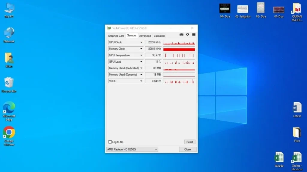 GPU-Z sensors are showing high GPU temperature while checking hardware problems