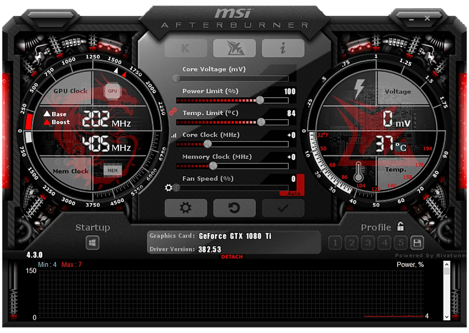 Do GPU Fans Always Spin monitoring example showing GPU temperature and fan speed using MSI Afterburner overlay during use